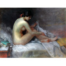 РЕПРОДУКЦИИ НА КАРТИНИ Гола на легло (1945)